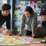 Professionelles Business-Bild mit KI-Symbolik und Datenschutz-Elementen, passend zum Artikelthema